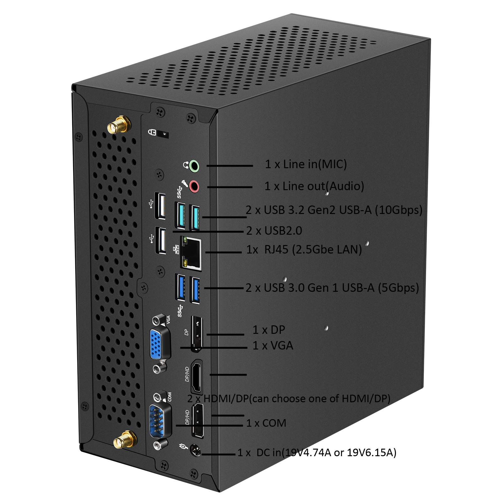 Mini Computer Back Panel B760 Sff Desktop Pc Mini Pc,14th Gen Core I5-12400t/13400t ...