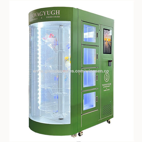 Máquina expendedora de la flor fresca del diseño elegante con el refrigerador Máquina expendedora innovadora del autoservicio automático modificado para requisitos particulares