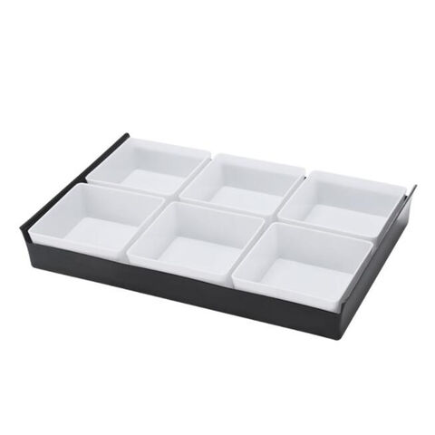 Venta directa de fábrica Platos de postre cuadrados japoneses de múltiples compartimentos JX