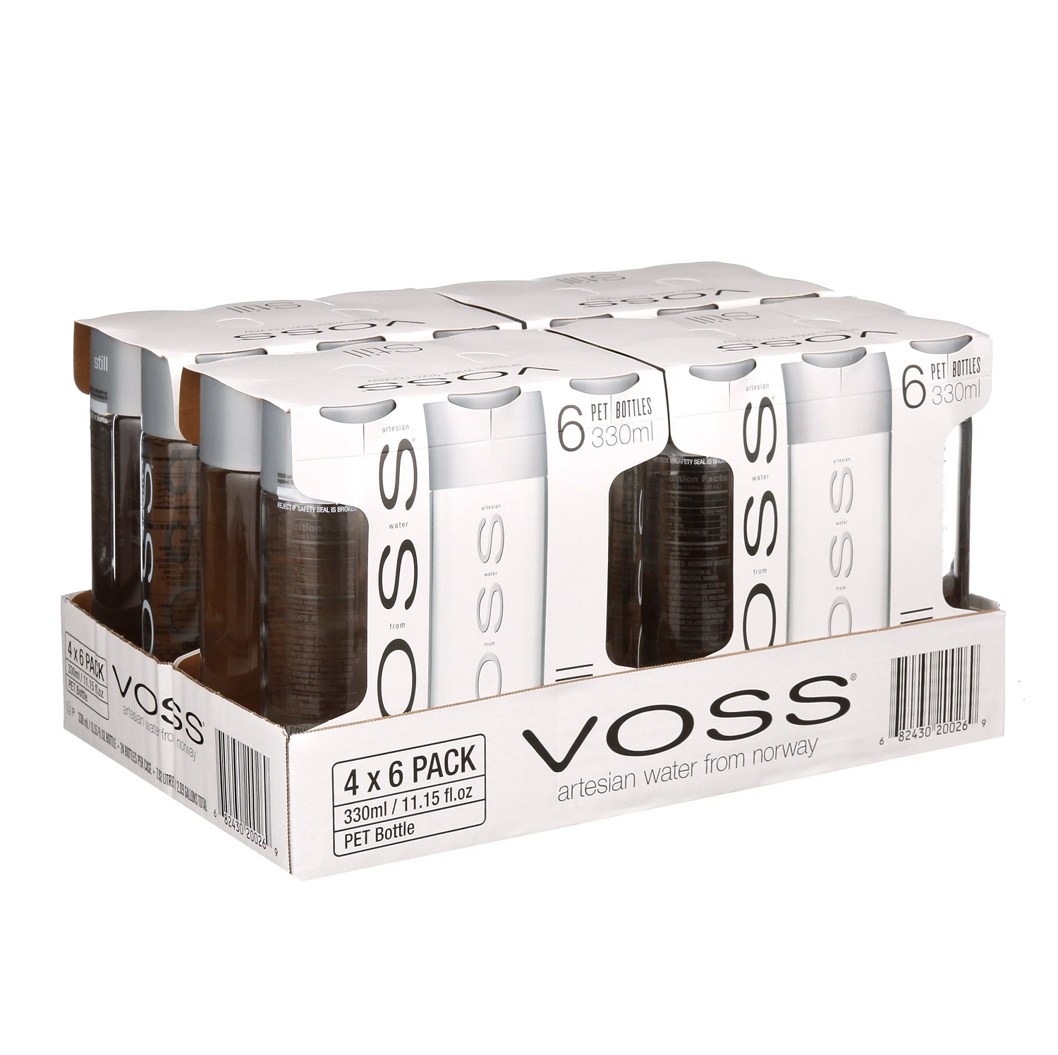 Voss Still Spring Water - 12 Pack Case Of Bottled Drinking Water - Pure ...