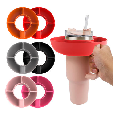 Silikon Snackring Snackschale für 40 oz Becher mit Griff Silikon Snacktablett