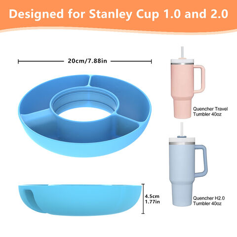 Silikon Snackring Snackschale für 40 oz Becher mit Griff Silikon Snacktablett