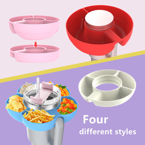 Silikon Snackring Snackschale für 40 oz Becher mit Griff Silikon Snacktablett