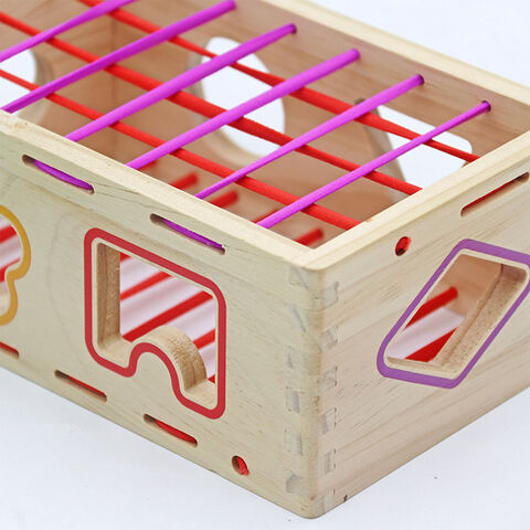 Montessori Lernspielzeug aus Holz, Formensortierspielzeug mit Klangbausteinen, individuell anpassbar W12D421