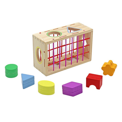 Montessori Lernspielzeug aus Holz, Formensortierspielzeug mit Klangbausteinen, individuell anpassbar W12D421