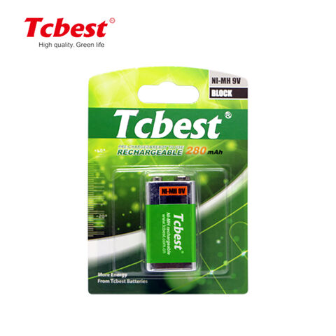 Tcbest Neue Ni-MH-Batterie 160mAh mit 9V Ni-MH-Akkupack