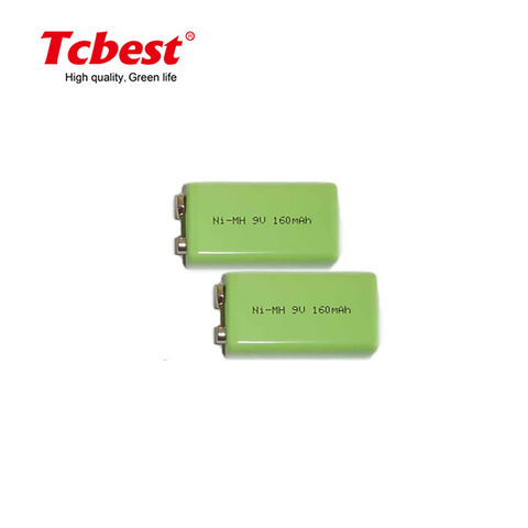 Tcbest Neue Ni-MH-Batterie 160mAh mit 9V Ni-MH-Akkupack