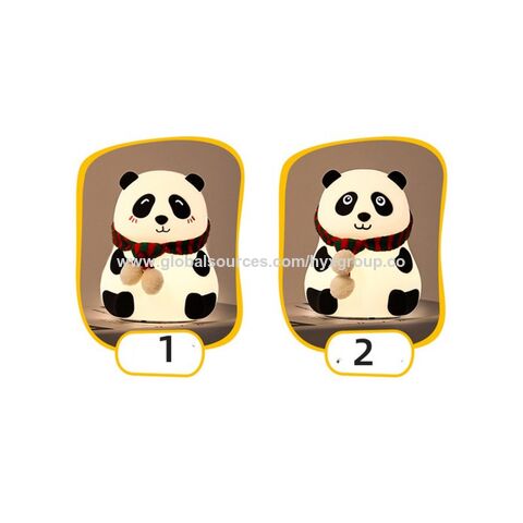 Cute Panda Silicone Night Light Nursery lamps USB Book lights