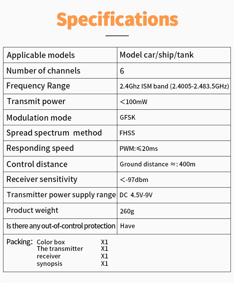 Hotrc Ct-600 6ch 2.4ghz Fhss Radio System Transmitter Remote Control ...