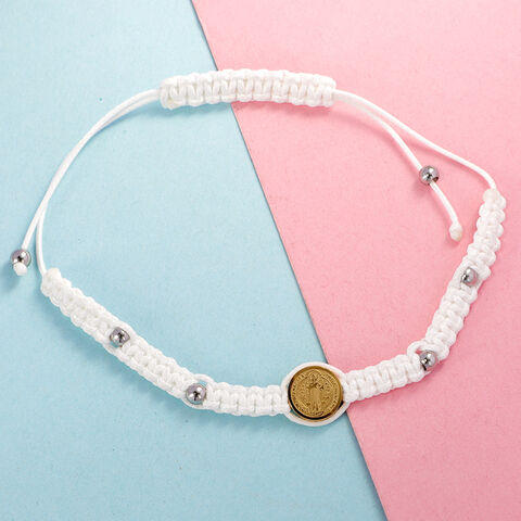 Individuelles Logo Schönes Großhandel Heiß Verkaufendes Schwarzes Seilarmband Handgefertigtes Geflochtenes Verstellbares Armband