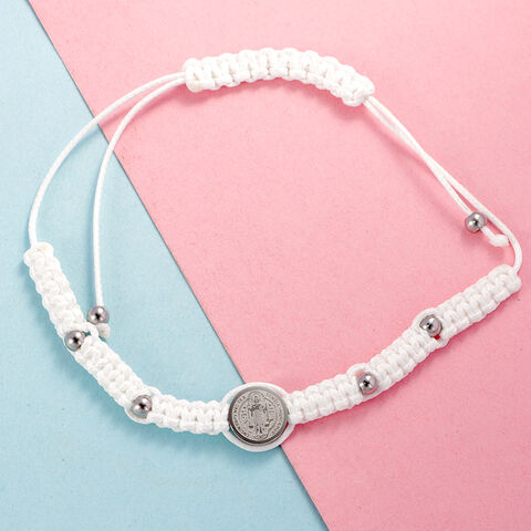 Individuelles Logo Schönes Großhandel Heiß Verkaufendes Schwarzes Seilarmband Handgefertigtes Geflochtenes Verstellbares Armband