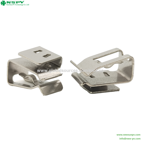 Clips para Cable Solar, Montaje de Paneles, Abrazadera de Cable de Acero Inoxidable Ss301 para sistema solar exterior