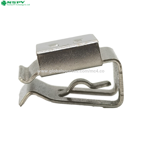 Clips para Cable Solar, Montaje de Paneles, Abrazadera de Cable de Acero Inoxidable Ss301 para sistema solar exterior