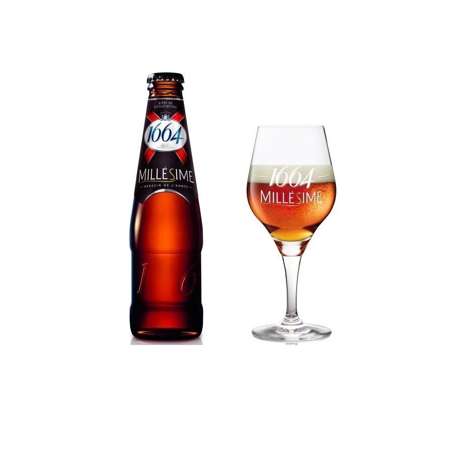 Kronenbourg- 1664 Blanc Beer (24 X 330ml) Bottles - A Refreshing And ...