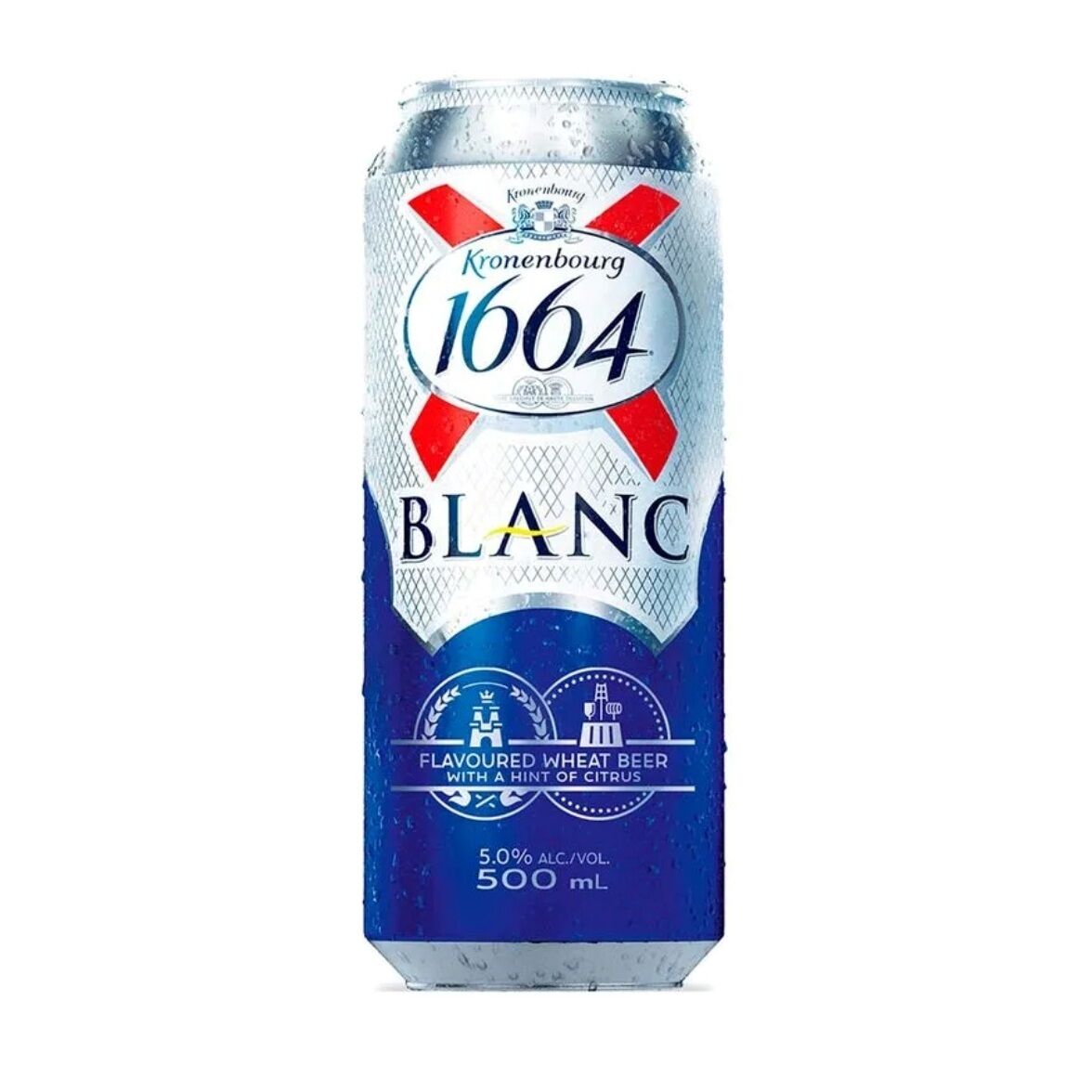 Kronenbourg- 1664 Blanc Beer (24 X 330ml) Bottles - A Refreshing And ...