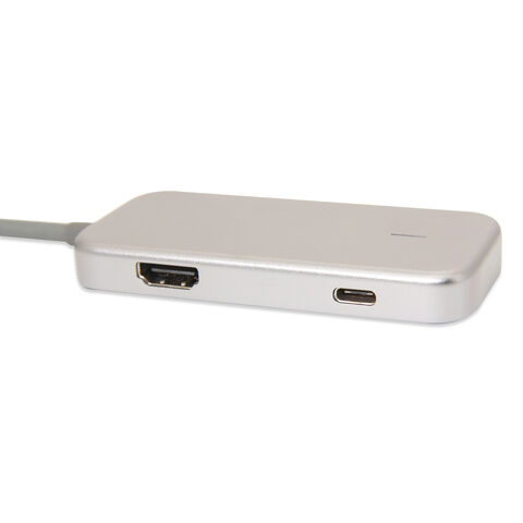 Adaptadores de teléfono móvil tipo C a HDMI+USB3.0X3+tipo C F - Solución multipuerto para móviles