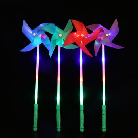 Flashing Light Up LED glowing Windmill JX
