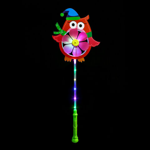 Flashing Light Up LED glowing Windmill JX