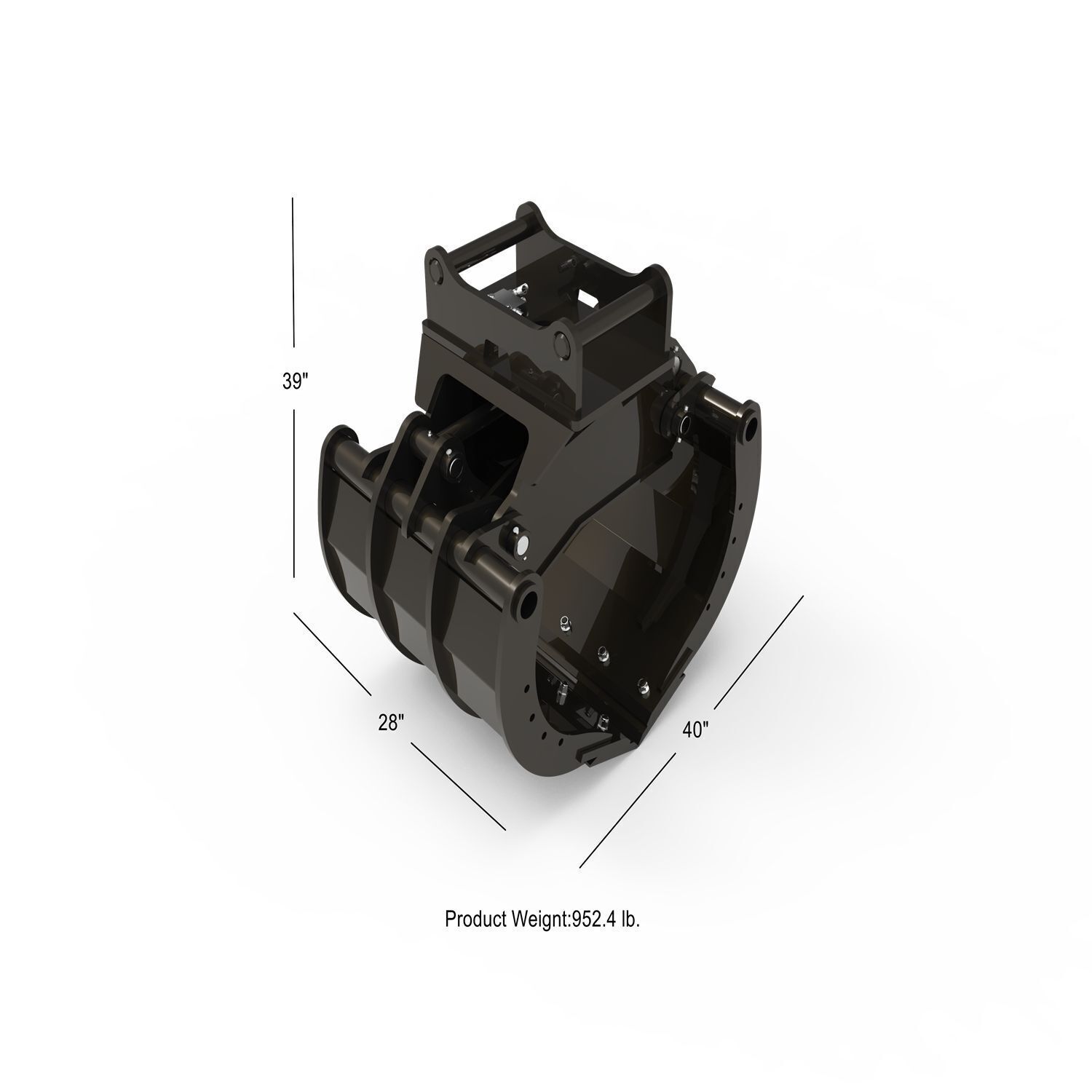 Excavator Forestry Timber Grapple Grab With S45 E-sg12-s45 - Buy China ...