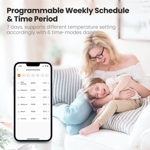 Robinet de Radiateur Intelligent Avatto Tuya Zigbee avec Contrôle via Application, Installation Facile, OEM/ODM