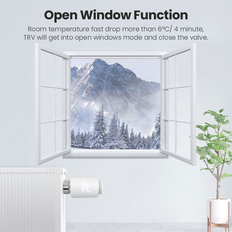 Robinet de Radiateur Intelligent Avatto Tuya Zigbee avec Contrôle via Application, Installation Facile, OEM/ODM