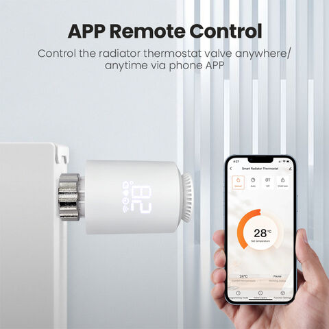 Robinet de Radiateur Intelligent Avatto Tuya Zigbee avec Contrôle via Application, Installation Facile, OEM/ODM