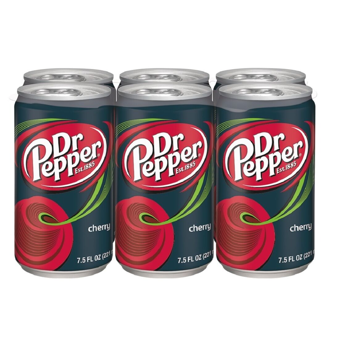 Dr Pepper- 330ml Can & Dr Pepper- Zero Soft Drink, Original Dr. Pepper ...