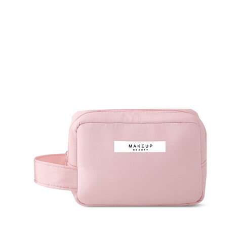 Neceser Grande de Poliéster con Cremallera para Maquillaje, Bolsa de Aseo de Viaje para Mujeres y Niñas, Estuche de Maquillaje