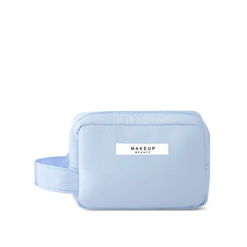Neceser Grande de Poliéster con Cremallera para Maquillaje, Bolsa de Aseo de Viaje para Mujeres y Niñas, Estuche de Maquillaje