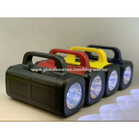 Haut-parleur Bluetooth 1800mAh, enceinte portable avec lumière LED, carte TF, entrée auxiliaire