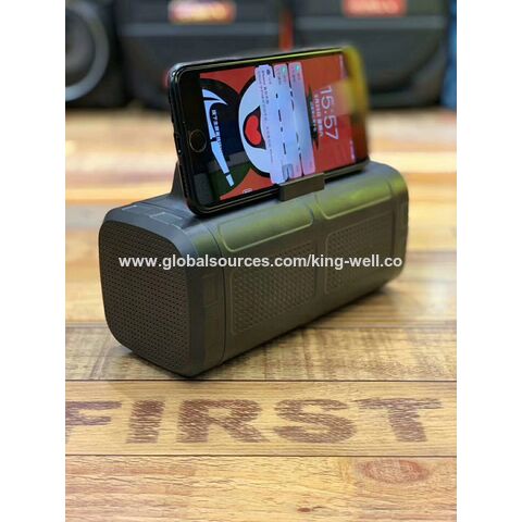 Haut-parleur Bluetooth 1800mAh, enceinte portable avec lumière LED, carte TF, entrée auxiliaire