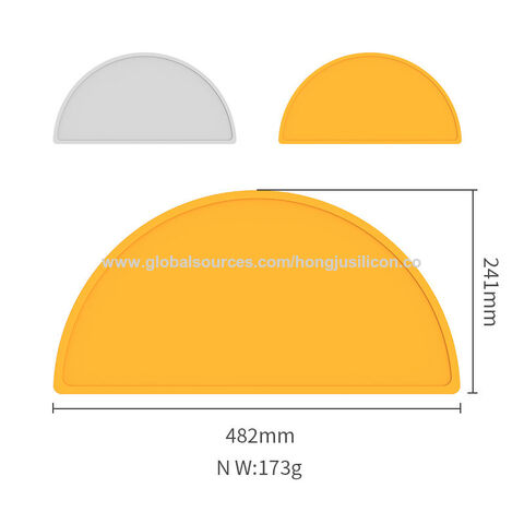 Impermeable aislamiento térmico silicona cocina semicírculo antideslizante mesa esteras para restaurantes individuales dine manteles posavasos