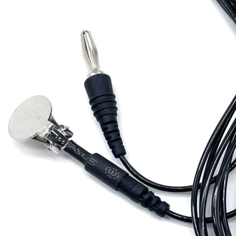 Hochwertiges kundenspezifisches 4,0-mm-Bananenstecker-auf-15-mm-Ohrclip-Medizinkabel für medizinische Geräte