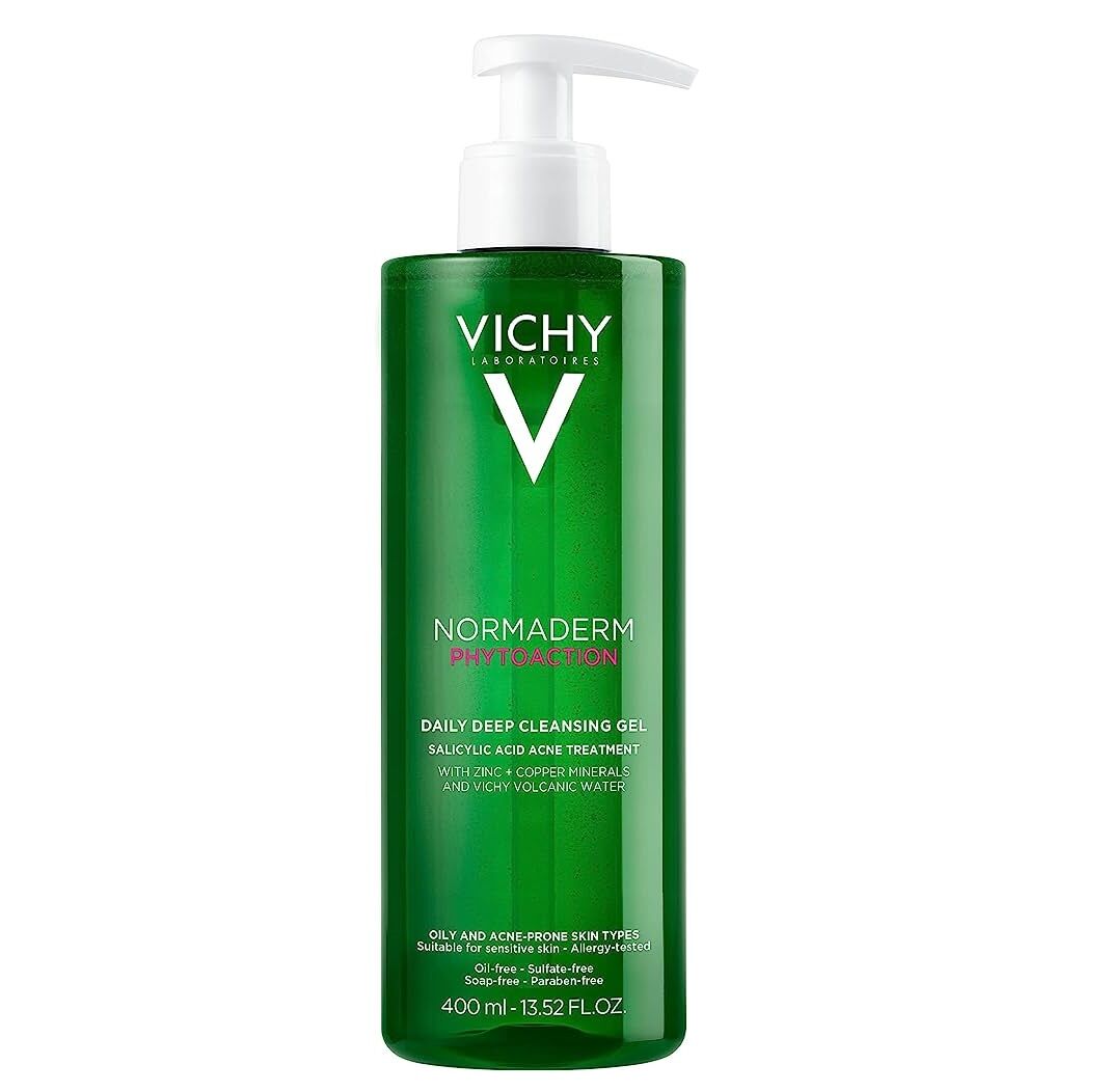 Vichy Normaderm Daily Acne Face Wash, Salicylic Acid Face Cleanser For