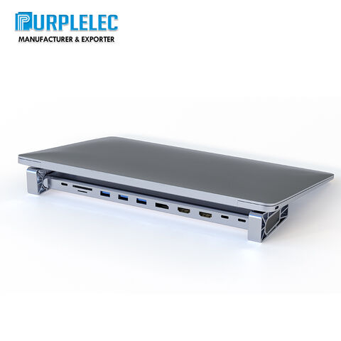 Estação de Acoplamento Universal 12 em 1 USB-C para Macbook, USB 3.1 Gen1 5Gbps