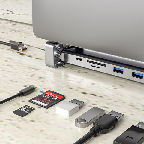 Estação de Acoplamento Universal 12 em 1 USB-C para Macbook, USB 3.1 Gen1 5Gbps