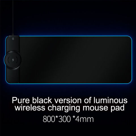 AI-MICH Werbe-Mauspad Multifunktionale kabellose Ladestation Benutzerdefiniertes Logo Kabelloses Laden Großes RGB-LED-Gaming-Mauspad
