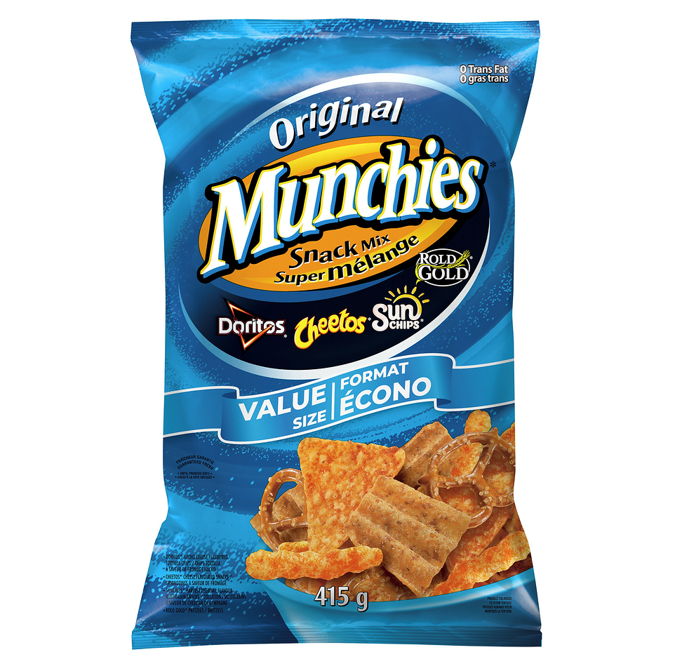 Munchies Snack Mix, Cheese Fix, 8 Oz Bag, Snack Chips, Munchies Snacks ...