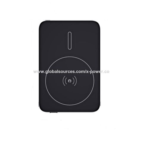 Kabellose magnetische Powerbank 5000mAh mit OEM-Logo für Mobilgeräte