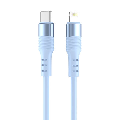 Benutzerdefinierte USB-C-Ladekabel aus Flüssigsilikon vom Werk, 1,2 m, PD 20W Schnellladung 3A USB-C-Kabel für iPhone 15