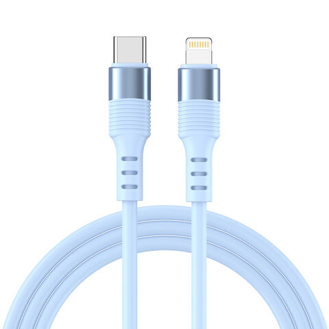 Benutzerdefinierte USB-C-Ladekabel aus Flüssigsilikon vom Werk, 1,2 m, PD 20W Schnellladung 3A USB-C-Kabel für iPhone 15