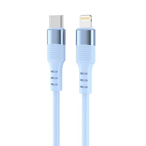 Benutzerdefinierte USB-C-Ladekabel aus Flüssigsilikon vom Werk, 1,2 m, PD 20W Schnellladung 3A USB-C-Kabel für iPhone 15