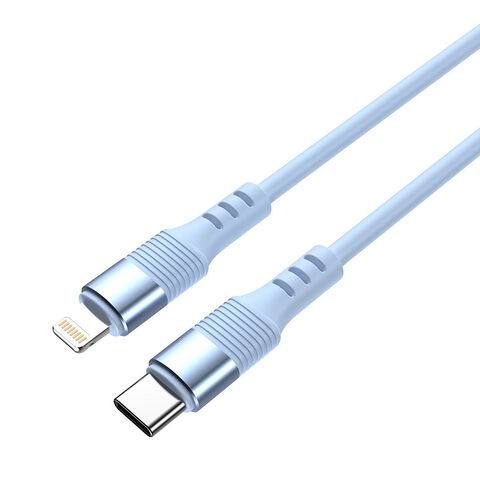Benutzerdefinierte USB-C-Ladekabel aus Flüssigsilikon vom Werk, 1,2 m, PD 20W Schnellladung 3A USB-C-Kabel für iPhone 15