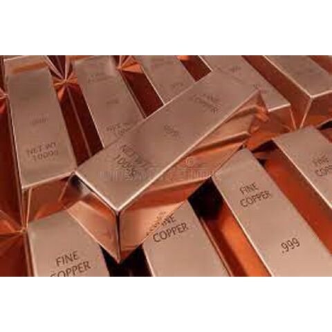 Lingotes de Cobre Puro al 99,999% (5-7N) en Venta - Lingotes de Cobre de Alta Pureza 99,99%
