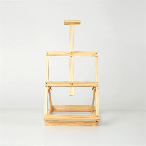 Soporte de caballete de escritorio de pino amarillo, diseño apto para niños