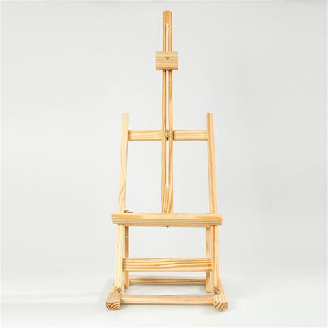 Soporte de caballete de escritorio de pino amarillo, diseño apto para niños