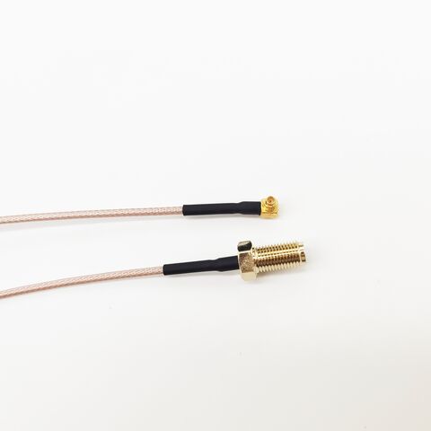 Fabrikgefertigte SMA-zu-MMCX-HF-Koaxialkabel im rechten Winkel, SMA-Buchse RG178 IPEX-Kabel