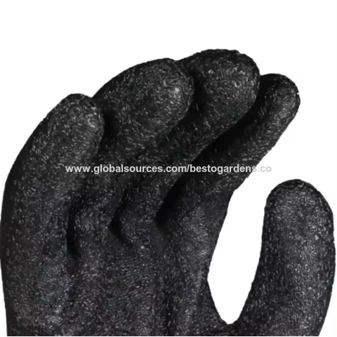 Guantes industriales de trabajo pesado con agarre de látex, guantes de seguridad para construcción, jardinería y equipo de protección al por mayor