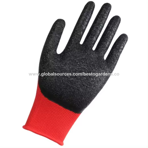 Guantes industriales de trabajo pesado con agarre de látex, guantes de seguridad para construcción, jardinería y equipo de protección al por mayor