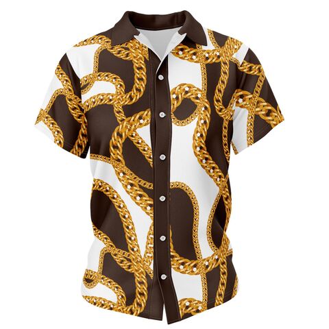 Herrenhemd nach Maß, Hawaiianisches Blumenmuster Buchstaben Druck Strand Herren Designer Hemd Lässiges T-Shirt Herren Sommer Kurzarm Hemd